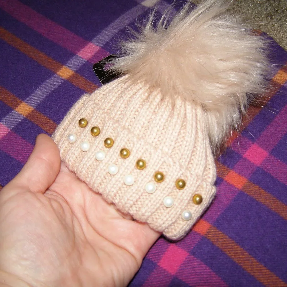 NEW Super Cute Bag charm Knit winter Hat Keychain